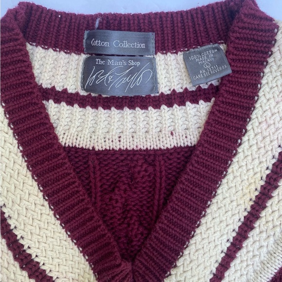Vintage Preppy Lord & Taylor V-Neck, Cable Knit SWEATER very Ivy League! - Picture 2 of 7